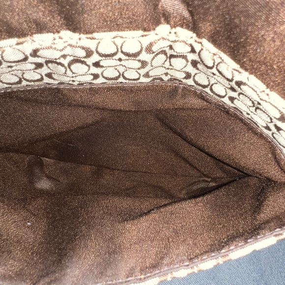 Coach Brown Soho Mini C Signature Swingpack Jacquard Leather Trim - Picture 9 of 12